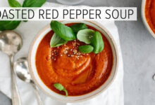 Συνταγή σούπας κόκκινης πιπεριάς