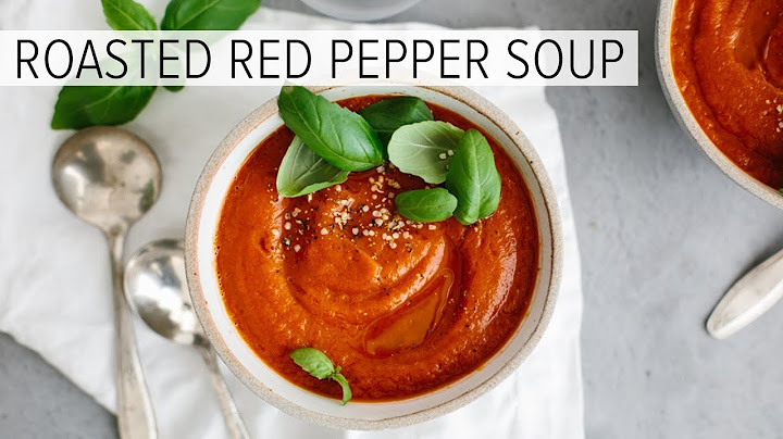 Συνταγή σούπας κόκκινης πιπεριάς